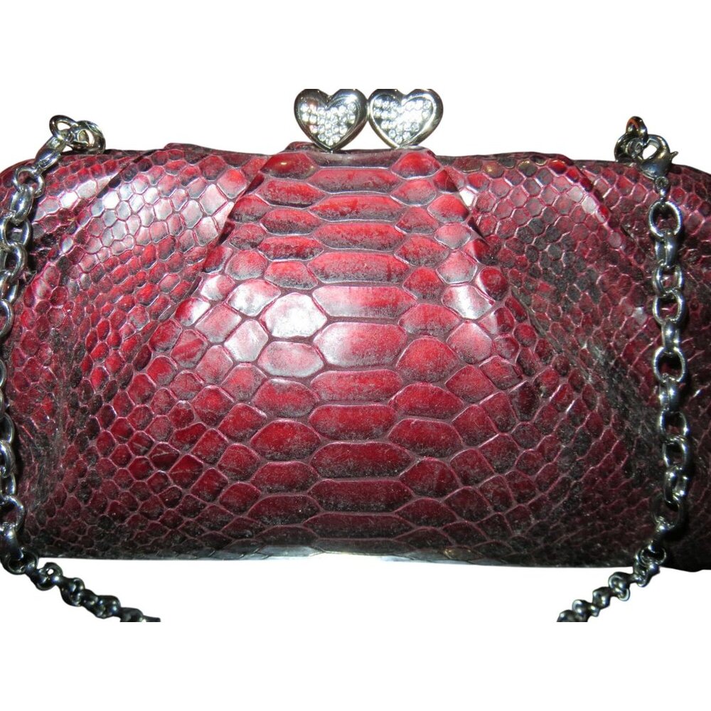 Brighton Limited Edition Red Python Embossed Leat… - image 3